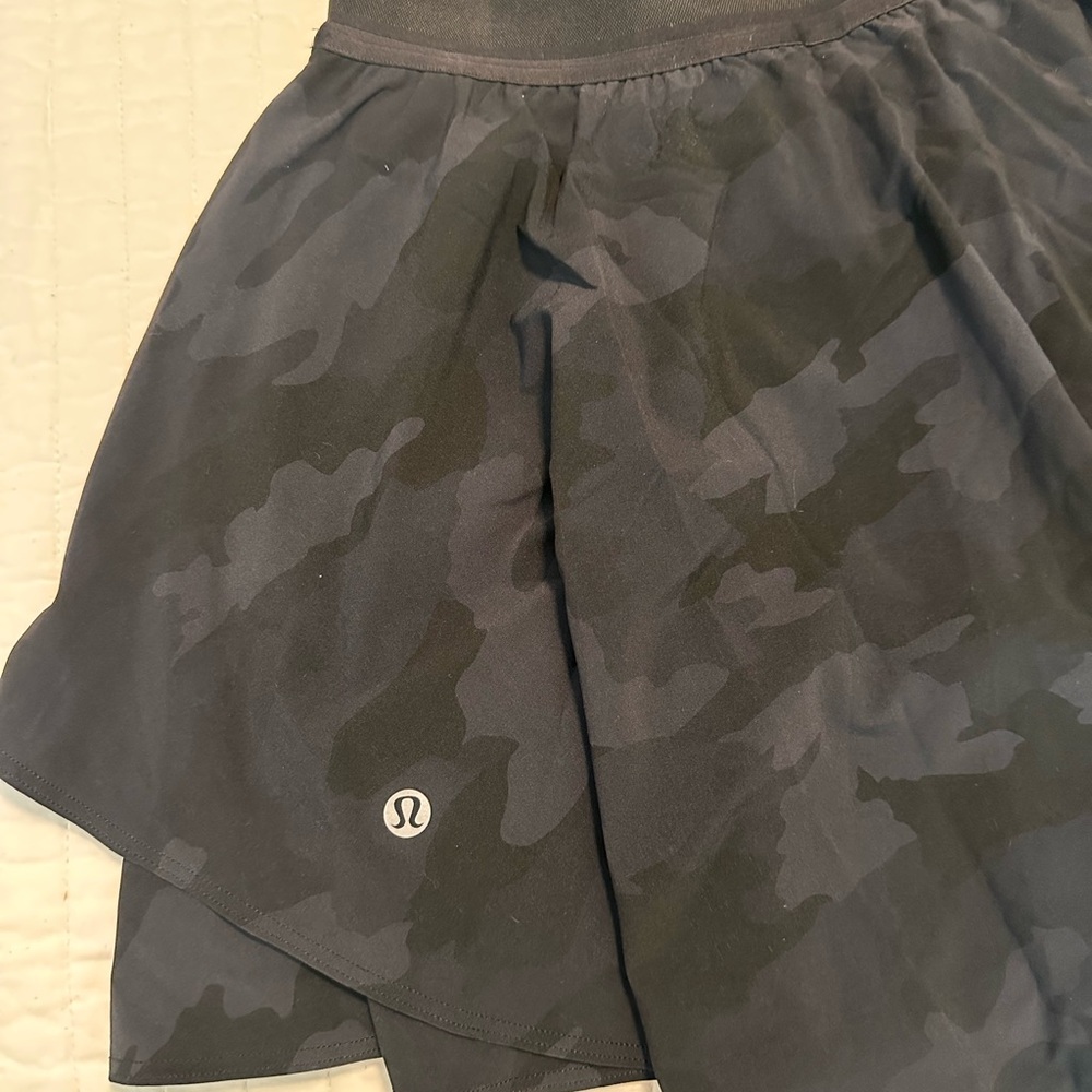 Lululemon Black Camo Skirt